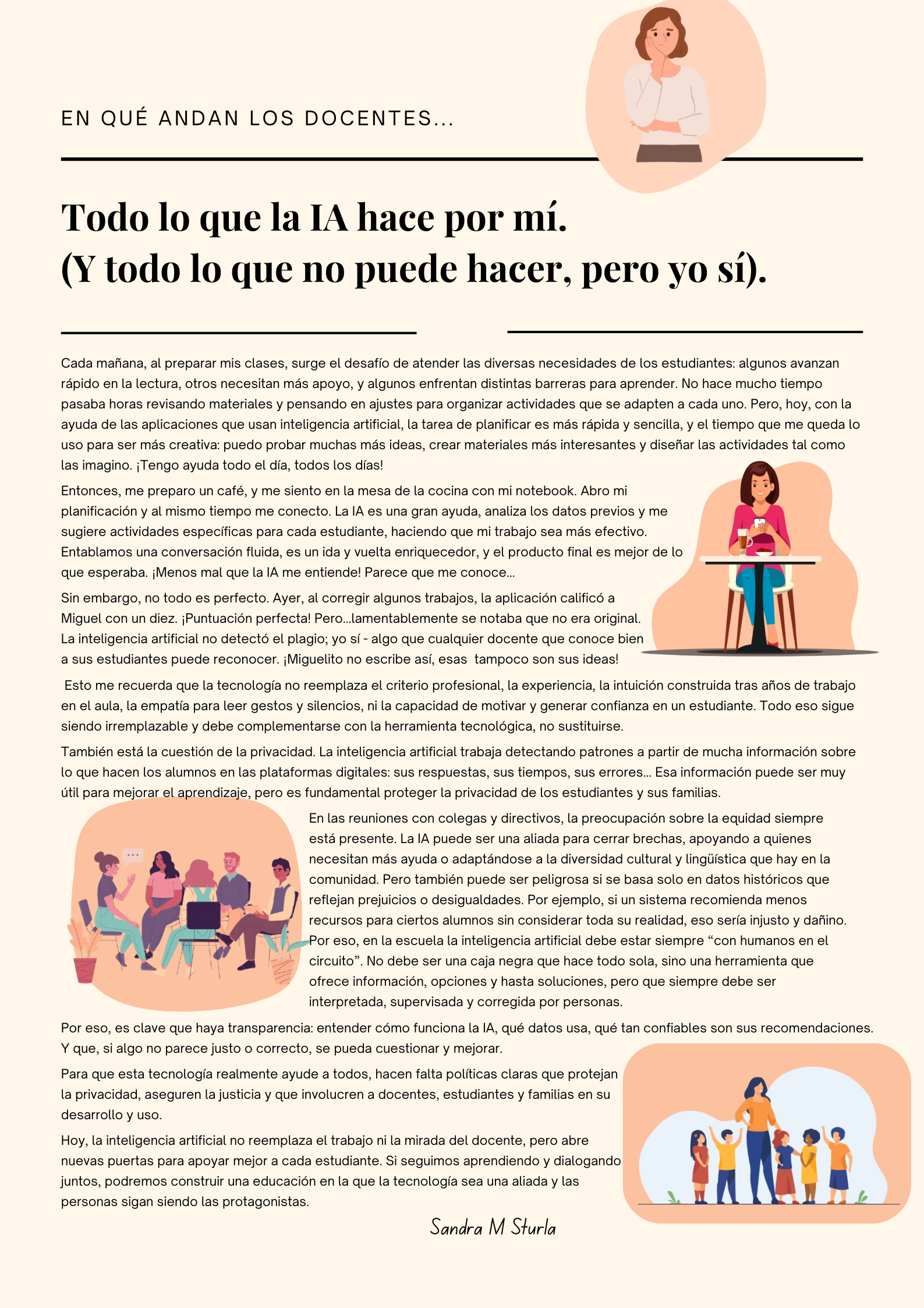 los docentes y la IA